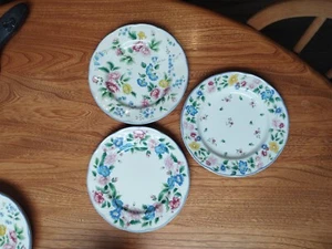 Laura Ashley Hazelbury Side Plate Cake Plates Set Of 3. ....6 3/4 Inch Plates - Picture 1 of 12