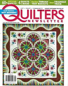 Quilters Newsletter Magazine Quilting Family The Right Thread Documenting 2013