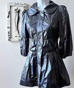 Giacca donna Dodici cimeli nylon tartan a quadri lucida manica a sbuffo taglia XS - Foto 1 di 10