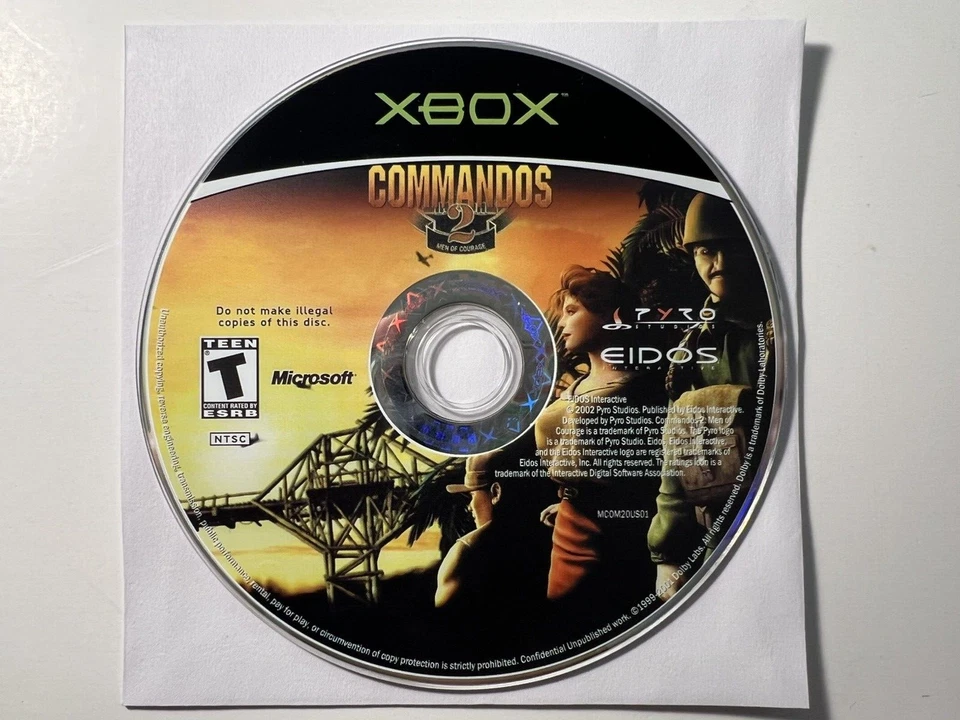Commandos 2: Men of Courage Xbox Game 2002 - Acceptable Condition, Fast Shipping - Image 1 of 1