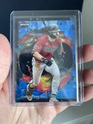 Corbin Carroll Rare Blue Refractor /99 - 2024 Topps Finest #280 Diamondbacks - Image 1 of 3