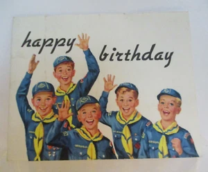 Set of7 "Antique" Cub Scout Birthday Cards - Picture 1 of 6