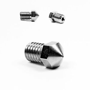 Micro Swiss Plated Wear Resistant Nozzle RepRap - M6 Thread 1.75mm Filament .4mm