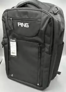 PING Golf Custom Backpack 2022 GB-U2201 PC Compartment Bag 36465-01 Black Unisex - Picture 1 of 6