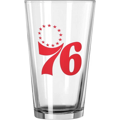 Philadelphia 76ers 16oz. Team Wordmark Game Day Pint Glass Cover