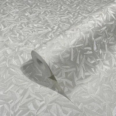 Harald Glööckler Tapete Vlies florale Blätter beige weiß 33412 (4,65€/1qm) - Bild 1 von 2