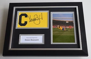 Dave Beasant SIGNED FRAMED Captains Armband A4 Display Wimbledon AFTAL PROOF COA - Picture 1 of 9