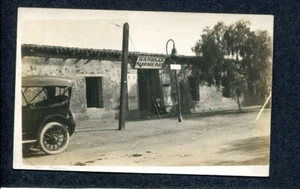 RPPC  Postcard showing Ramona's Marriage Place--San Diego, Calif ?  Note old Car - Picture 1 of 2