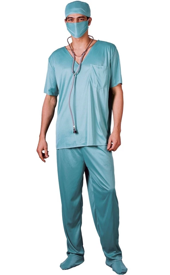 Adulto ER CIRUJANO Exfoliante Hospital Cirugía Hombres Damas Vestido Elegante Disfraz Médico Foto 1 de 1