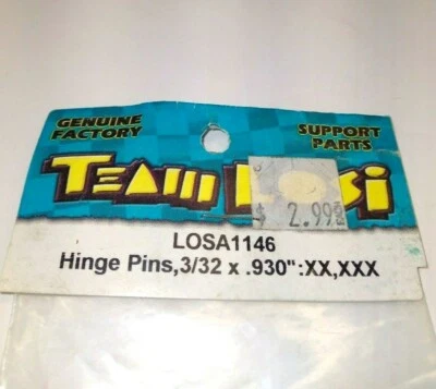 Vintage 1146 Team Losi XX,XXX Hinge Pins 3/32 x .930" - Image 1 of 3