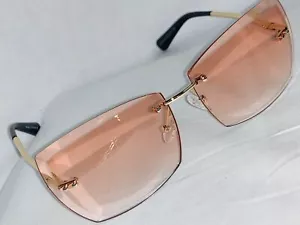 No Brand Gold Frame Pink Women's Sunglasses - Picture 1 of 4