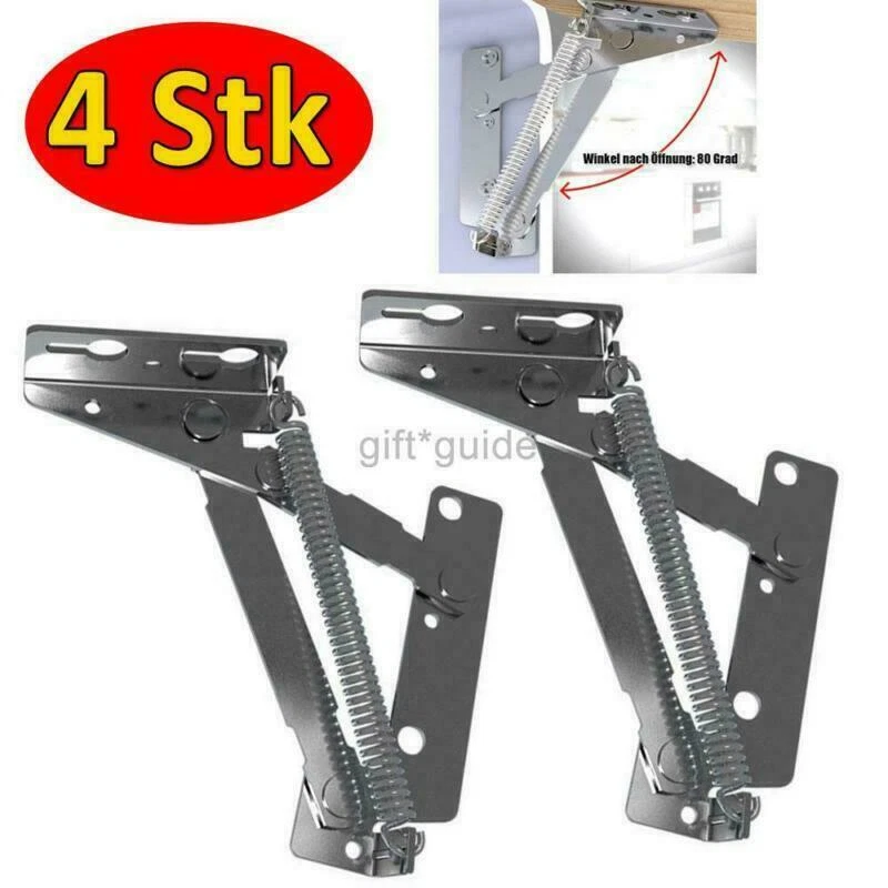 4 STK! Klappenbeschlag Klappenhalter Hochschwenkbeschlag Möbelbeschlag Scharnier - Bild 1 von 4