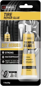 50G Tire Repair Glue, Sidewall Tire Repair Kit, Rubber Cement Tire Repair, Black - Picture 1 of 7