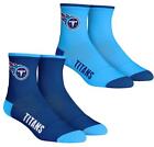 Tennessee Titans Rock Em Socks Core Team 2-Pack Quarter Length Sock Set
