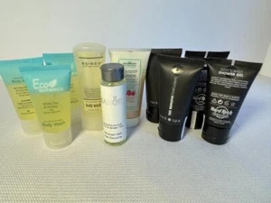 Travel size LOT of 10 body wash shower gel Hard Rock Spa Babor Sweet Grass Lime - Picture 1 of 5