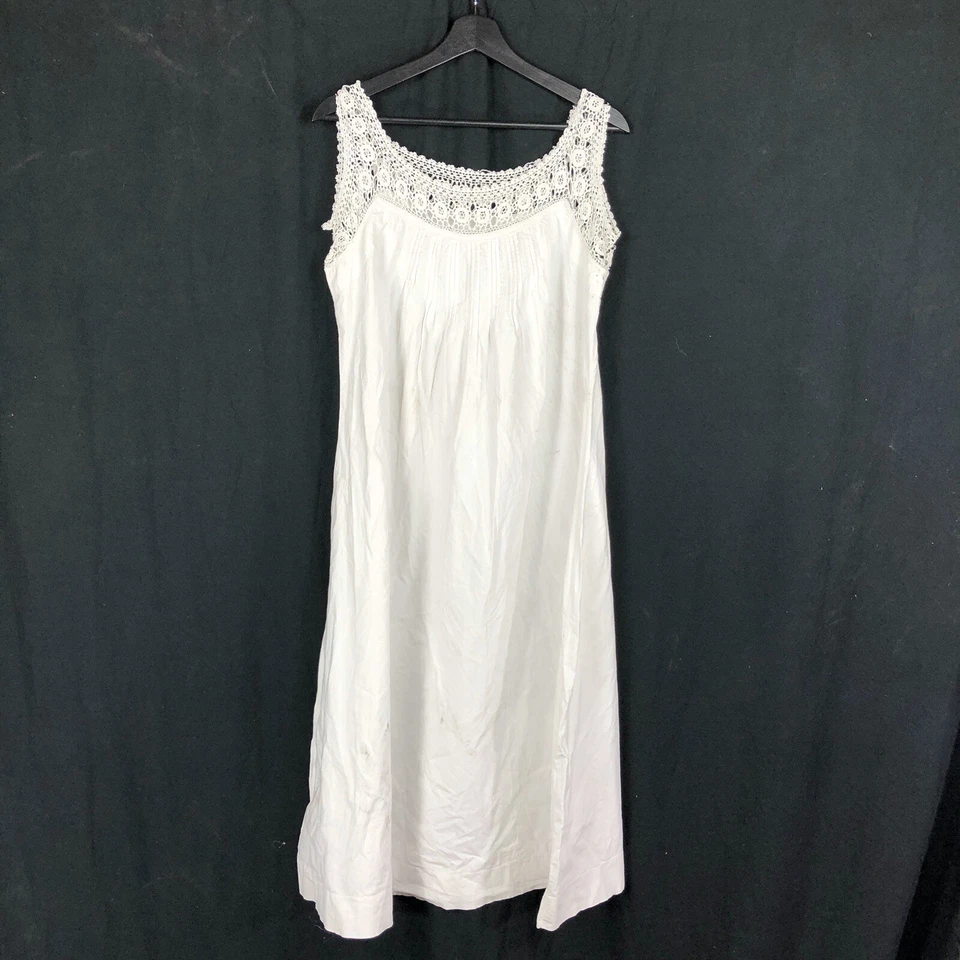 1900 French Ladies Hand Sewn Lace Nightgown Undergarment - Image 1 of 4