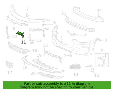Honda 71110-TGV-A01 Upper Guide for 21-23 Acura TLX New Genuine - Image 1 of 2