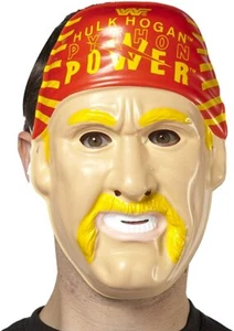 Maschera Halloween Hulk Hogan vintage anni 80 plastica (RARA) taglia unica adatta alla maggior parte - Foto 1 di 1