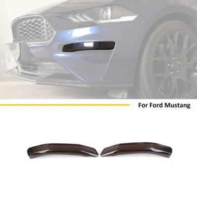 Cubierta protectora de luz antiniebla delantera negra ahumada accesorios para Ford Mustang 2018+ Foto 1 de 4