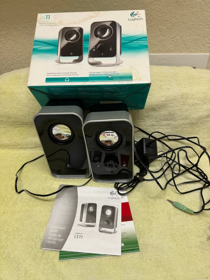 Logitech LS-11 Computer Stereo Speakers TESTED - Image 1 of 1