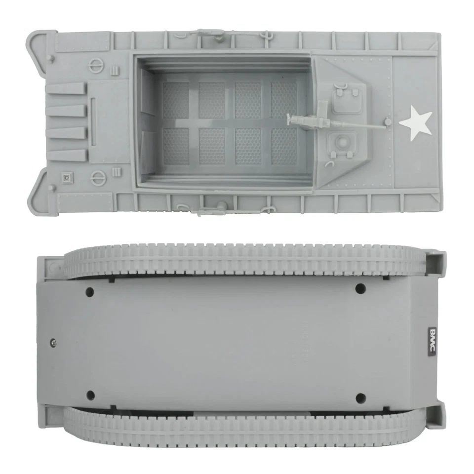 BMC Ww2 Gray Amtrack Tank Vehicle for 54mm Plastic Army 741801499913