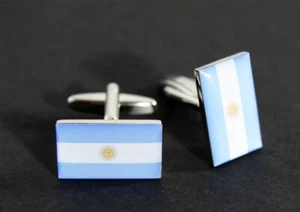 Manschettenknöpfe Flagge Argentinien - 18 x 12 mm - Picture 1 of 1