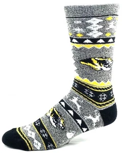 Calcetines de Navidad feos de los Tigres de Missouri tripulación - Imagen 1 de 1