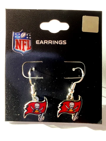 Tampa Bay Buccaneers Dangle Earrings  NFL Cover