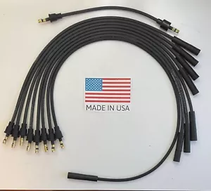 International Harvester 1965-80 cables de bujía negros 392 345 304 - tapa de puntos - Imagen 1 de 3
