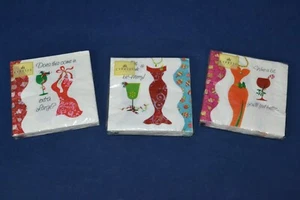 Zypresse Weihnachten Urlaub Cocktail Servietten 20 pro Packung - 3 Pakete - Bild 1 von 5