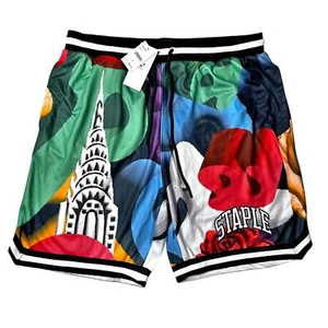 NWT Staple Colorful Graphic Print Mesh Shorts Men’s 2XL - Picture 1 of 8