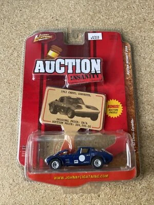 Johnny Lightning Auction Insanity 1963 63 Chevrolet Chevy Corvette Die Cast 1/64 - Image 1 of 2