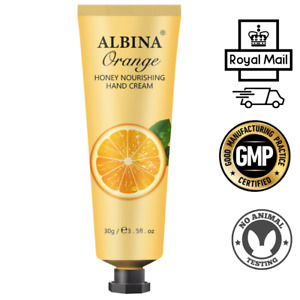 ALBINA Orange Hand Cream Cracked Dry Skin Anti Aging Moisturiser Free Post 30g