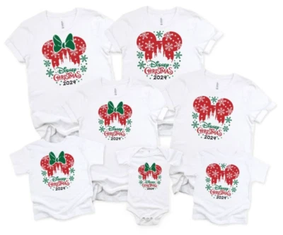 Camiseta Disney Navidad 2025 Viaje Vacaciones Familiares Disneyland Camiseta a Juego Foto 1 de 3