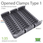 Trxtr35017 1:35 Trex - Opened Clamps Type 1 For Www2 German Panzer