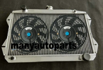 For Sunbeam Alpine Series V 1.7L 1965 1967 1966 1968 MT Aluminum Radiator +2*FAN Foto 1 de 4