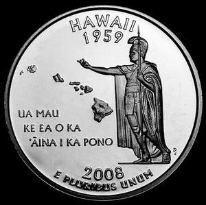 2008 S Hawaii State Mint Clad Proof ~ Statehood Washington Quarter Dollar - Picture 1 of 2