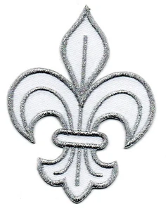 PARCHE PATCH fleur de lys Flor de Lis Lirio Borbones Francia EMBROIDERED 2 - Bild 1 von 1