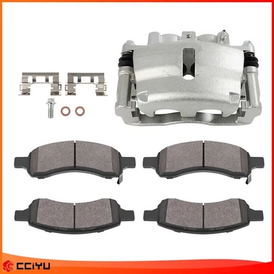 Front Left Disc Caliper Brake Pads For 2007-16 Chevy Traverse Trailblazer Acadia - Image 1 of 4