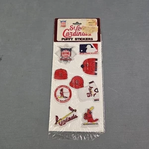 St. Louis Cardinals Adesivi Puffy Vintage NOS Imperial Toy Corporation 1983 - Foto 1 di 6