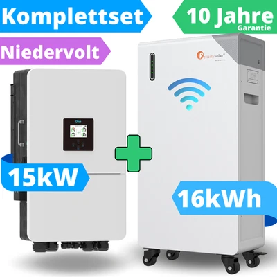 Deye SUN-15K-SG05LP3-EU-SM2 + Batteriespeicher Felicity Speicher 16 kWh Set PV - Bild 1 von 4