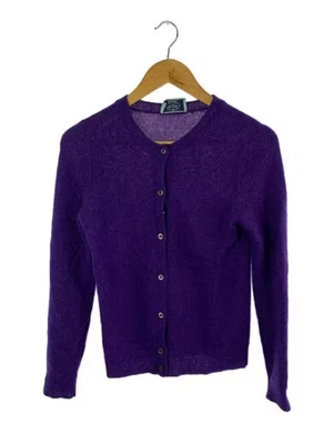 普拉达/开衫(薄)/40码/羊毛/紫色/实心 — 第 1/4 张图片