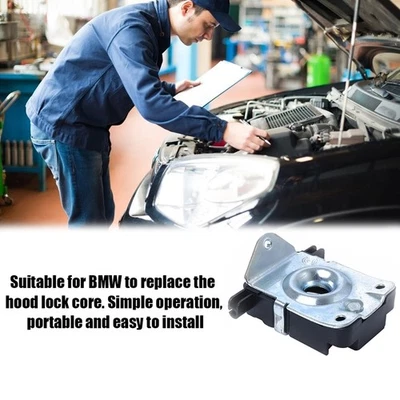 New Useful Bonnet Lock Catch Latch For 3 E46 5 E39 Hood Latch Parts - Image 1 of 4