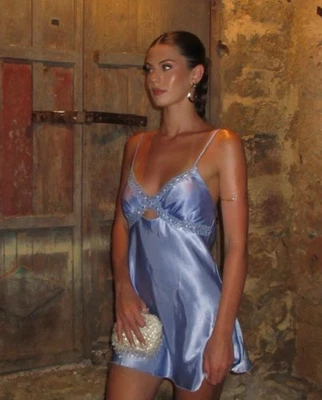 Nuevo con etiquetas Vestido sin Mangas Lencería Shirley Of Hollywood Vintage Talla L Foto 1 de 4