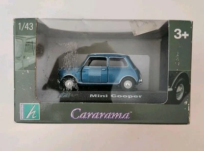 Cararama Mini Cooper  1/43 Blue Diecast Model Toy Car Collectable  - Image 1 of 4