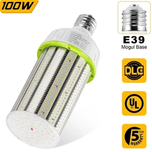 100 Watt LED Corn Light E39 Mogul Base Commercial High Bay COB Bulb Lamp 13500LM - Picture 1 of 10