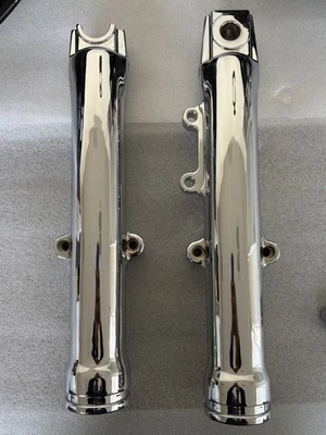 HARLEY FAT BOY SOFTAIL Heritage PATAS DE HORQUILLA CROMADAS 2000 - 06 FLSTC G592 INTERCAMBIO Foto 1 de 2