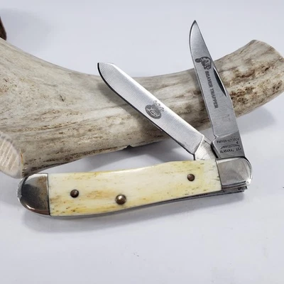 Mini Trampero Parker Edwards Vintage 2 Hojas (Beaver Trapper) Hecho en EE. UU. 95145 Foto 1 de 4