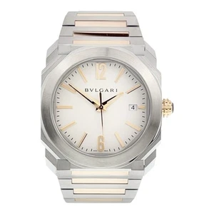 Bulgari Octo Gold & Steel White Dial 38mm Automatic Movement Mens Watch BGO38S - Picture 1 of 10