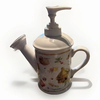 Dispensador de jabón/loción Marjolein Bastin regadera jardín aves tema Foto 1 de 4